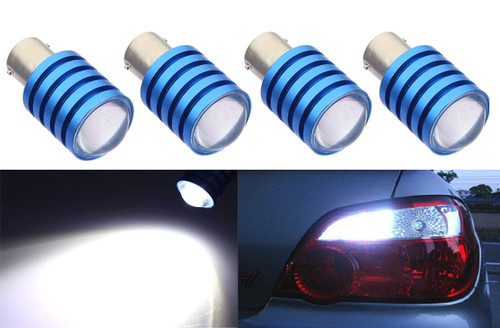 ICBEAMER 4 pcs BA15 1073 1093 1129 1141 1156 1159 7W LED Replace